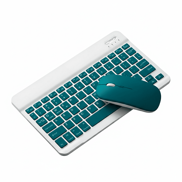 Kit Teclado + Mouse Para Ipad Tablet Celular Pc Bluetooth 5