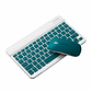 Kit Teclado + Mouse Para Ipad Tablet Celular Pc Bluetooth - Miniatura 5