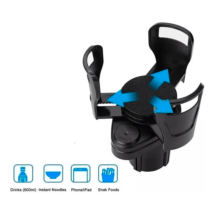 Porta Vasos Para Coche Auto Soporte De Vaso Multifuncional 3