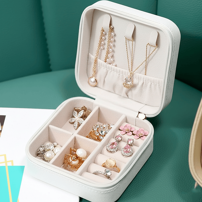 Joyero Organizador Estuche Portátil Caja Joyas Collar Colores 2