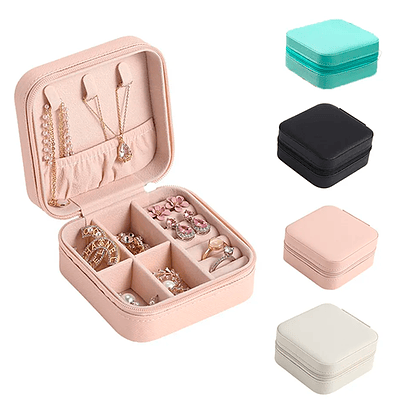 Joyero Organizador Estuche Portátil Caja Joyas Collar Colores