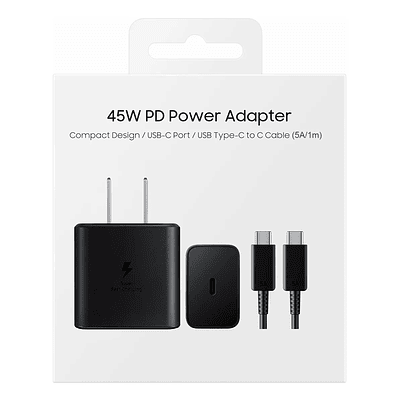 Cargador De Pared Tipo C 45w Carga Rapida Para Samsung