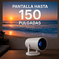 Proyector Portátil 4k Ubuy Hy300pro Android Tv Led 130 Pulgadas Blanco - Miniatura 3