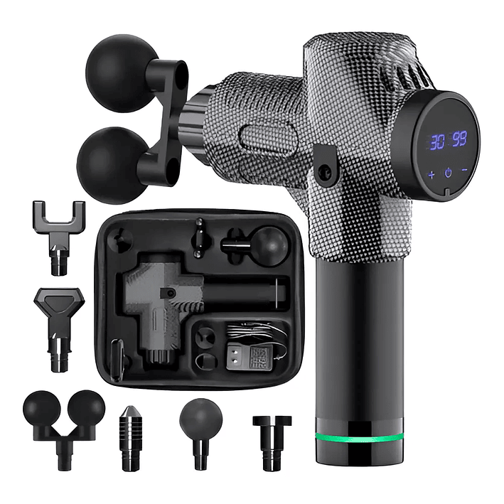 Masajeador Muscular Pistola Masaje 30 Velocidades Digital 1