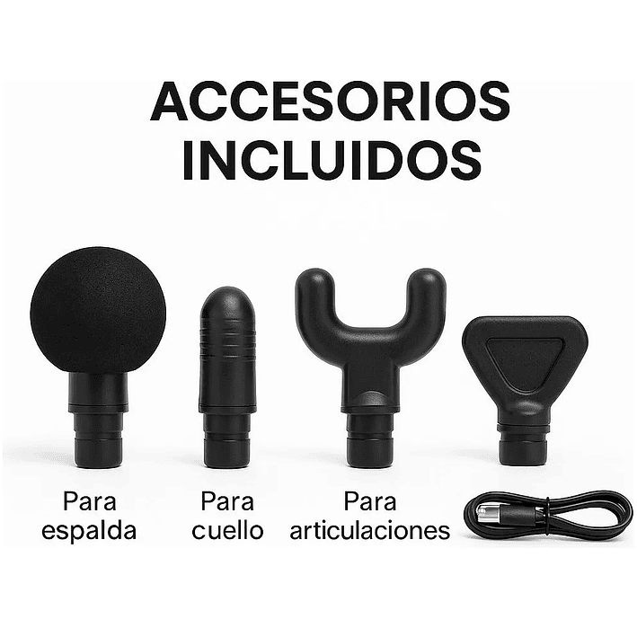 Masajeador Muscular Pistola Masaje 30 Velocidades Digital 2