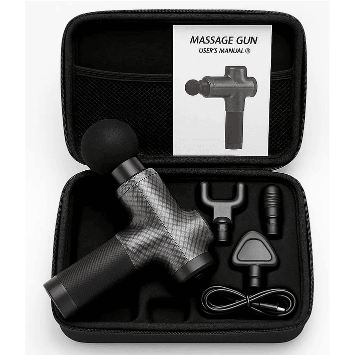 Masajeador Muscular Pistola Masaje 30 Velocidades Digital 3