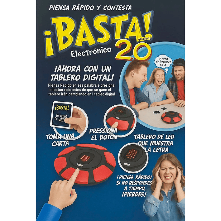 Basta 2.0 Juego De Mesa Electrónico Español 3