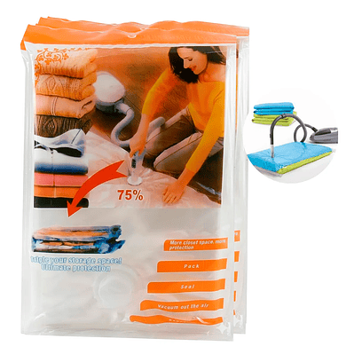 Bolsas Vacío Ropa Space Bags Reutilizable 90x120cm
