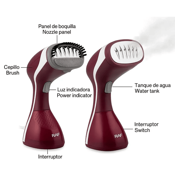 Plancha A Vapor Vertical Vaporizador Ropa Multiuso Cepillo 5