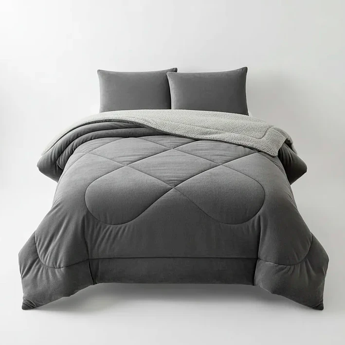 Cubrecamas De Invierno Plush Con Chiporro 1.5 Plazas + Funda 10