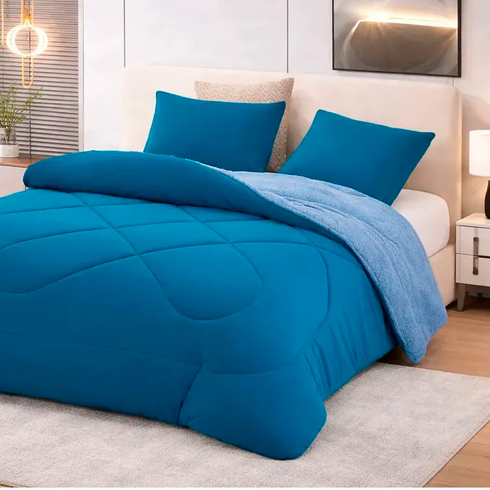 Cobertor Cubrecamas De Invierno Plush Con Chiporro King 2.5 3