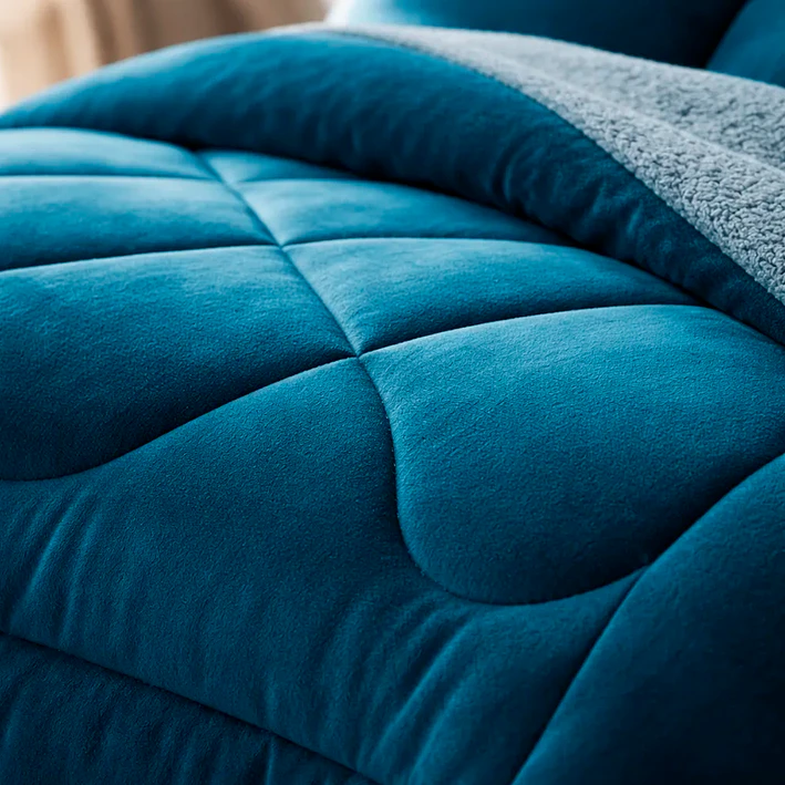 Cubrecamas De Invierno Plush Con Chiporro 2 Plazas + Fundas 6