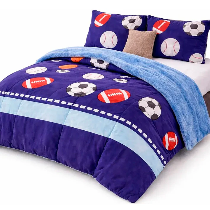 Cobertor Cubrecamas Invierno Plush Chiporro 2 Plazas Con Diseño 2