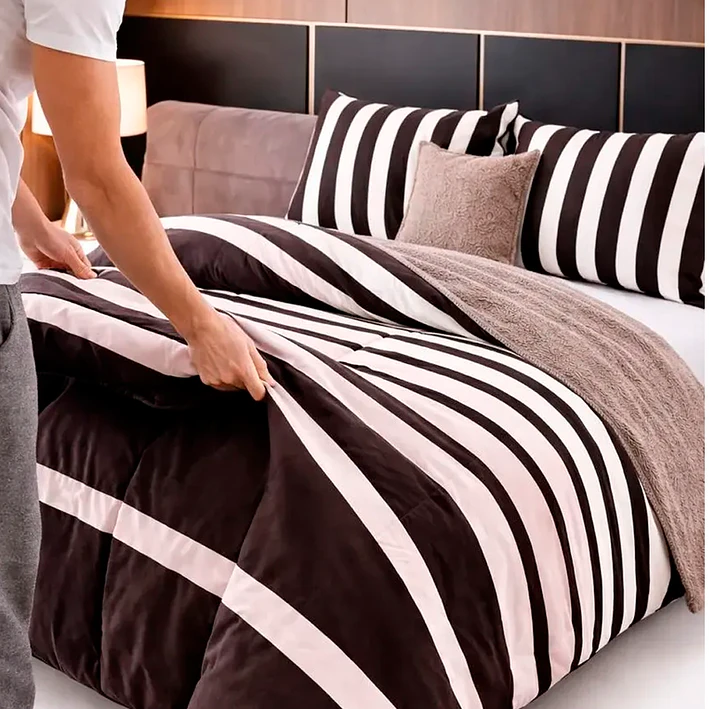 Cobertor Cubrecamas Invierno Plush Chiporro 2 Plazas Con Diseño 6