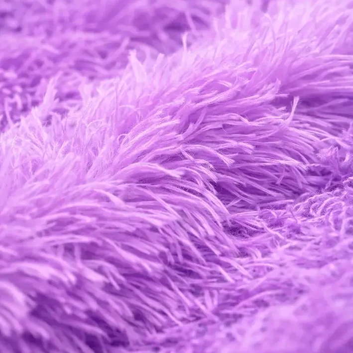 Alfombra Redonda Peluda 150 cm Suave Varios Colores 6