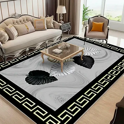 Alfombra Lisa Con Diseño 3d Medida 180 X 200 Cm