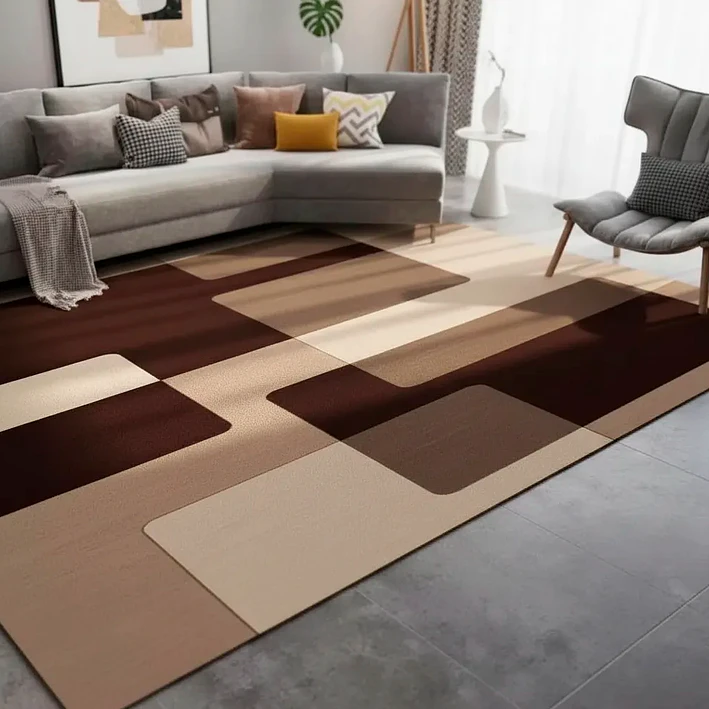 Alfombra Lisa Con Diseño 3d Medida 180 X 200 Cm 4