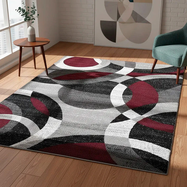 Alfombra Lisa Con Diseño 3d Medida 180 X 200 Cm 10