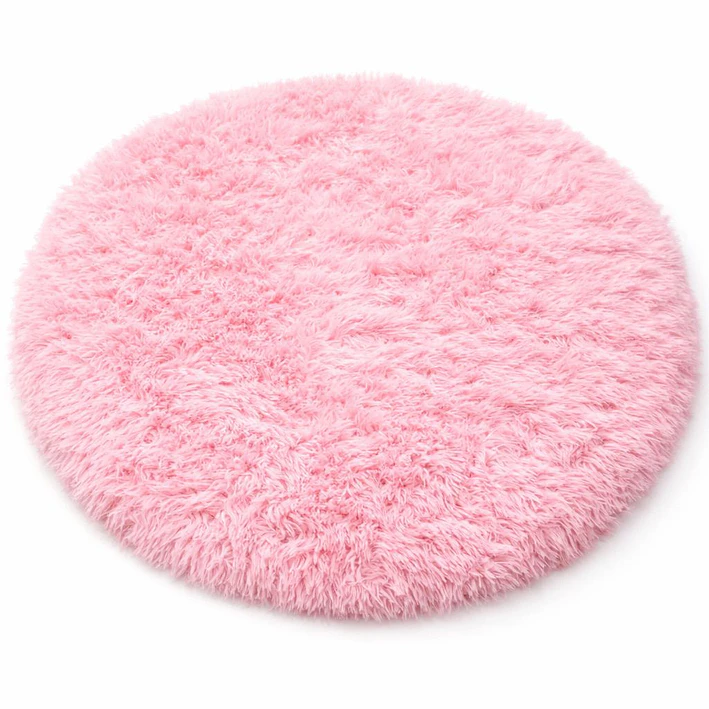 Alfombra Redonda Peluda 150 cm Suave Varios Colores 5