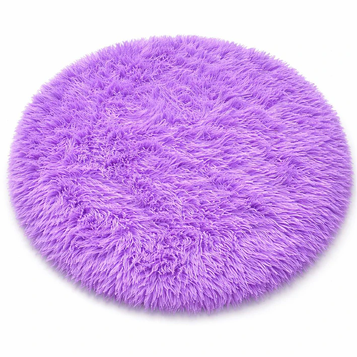 Alfombra Redonda Peluda 150 cm Suave Varios Colores 1