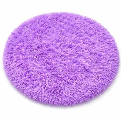 Alfombra Redonda Peluda 150 cm Suave Varios Colores