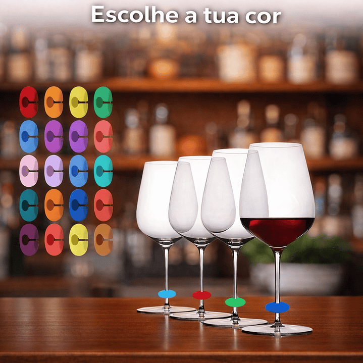 Marcadores de Copos - 6 Cores 1