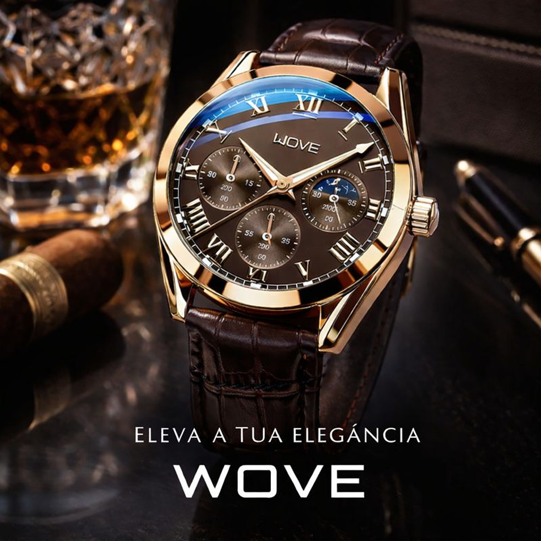 Relógio Quartz Castanho 1