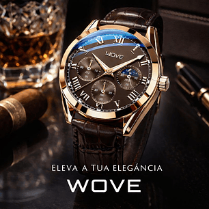 Relógio Quartz Castanho