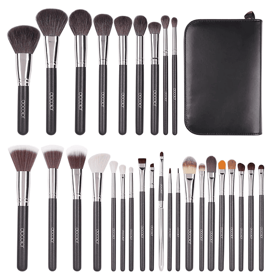 Set 29 brochas para ojos y rostro + Estuche Docolor