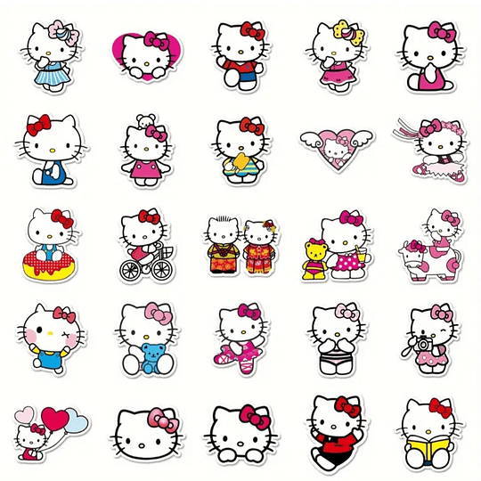 Pack 50 Stickers Hello Kitty