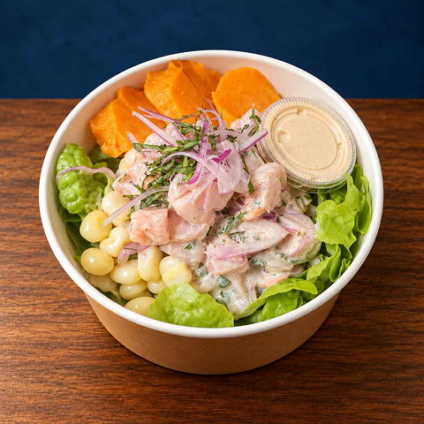 Bowl de ceviche reineta camarón