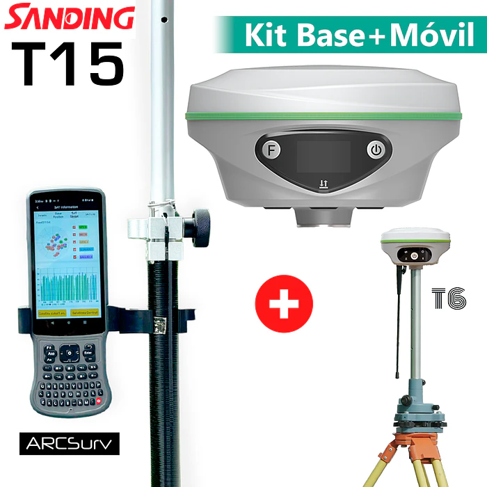GNSS LASER T15 (KIT BASE+MÓVIL) 1