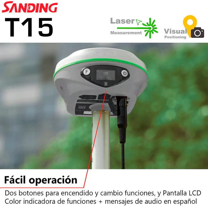 GNSS LASER T15 (KIT BASE+MÓVIL) 4