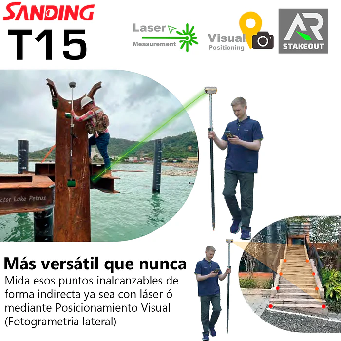 GNSS LASER T15 (KIT BASE+MÓVIL) 2