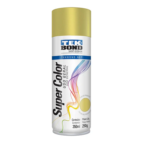 Lata spry TEKBOND DORADO 350ML PINTURA ACRILICA USO GENERAL