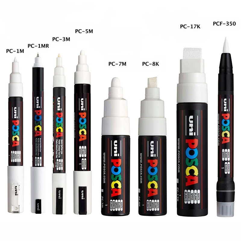 POSCA MARCADORES PINTURA ACRÍLICA 8 UNIDADES INCLUYE DE REGALO ESTUCHERA 4
