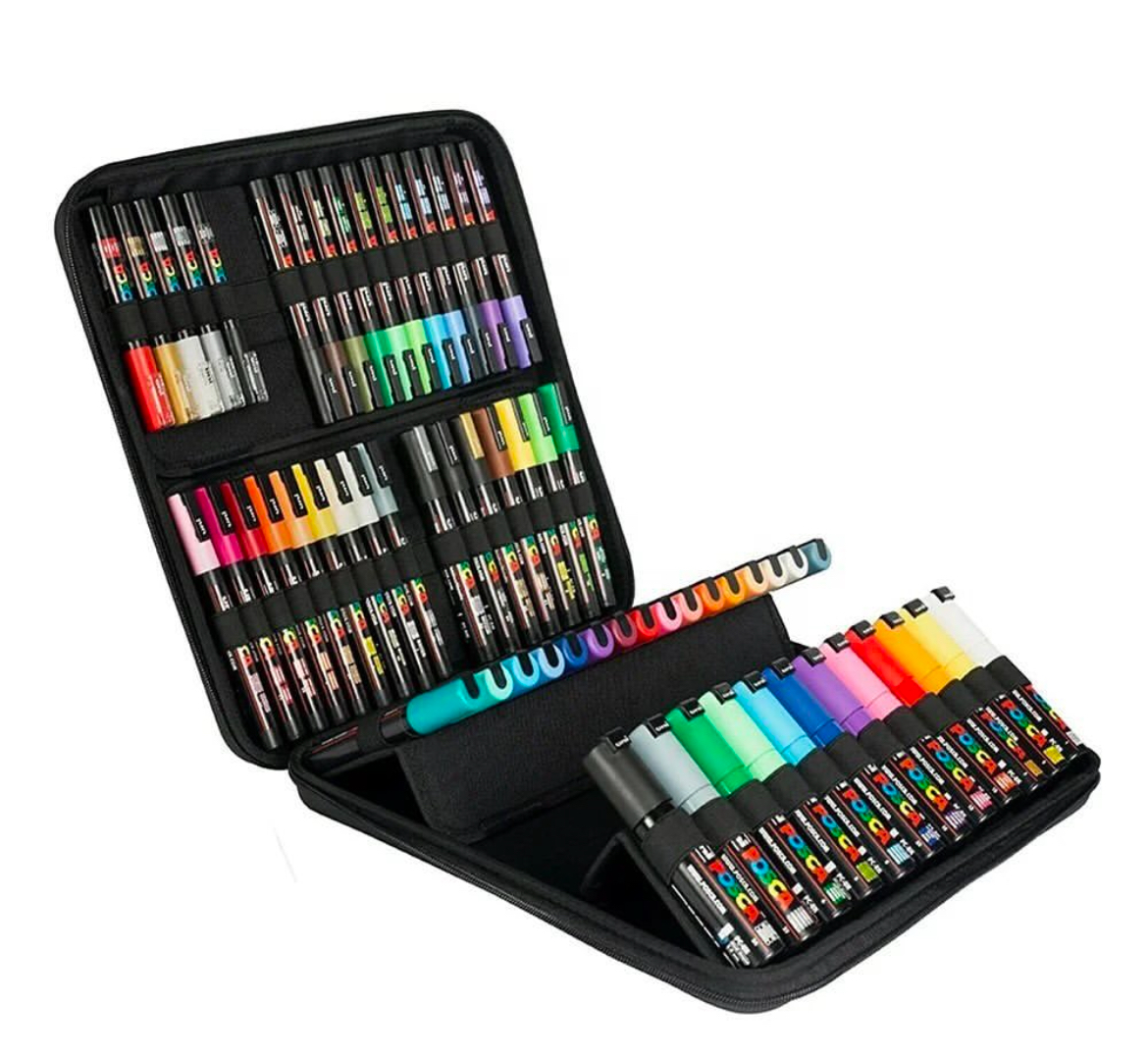 ESTUCHE PARA MARCADORES DE ACRILICO 62 ESPACIOS (VACIO) 2