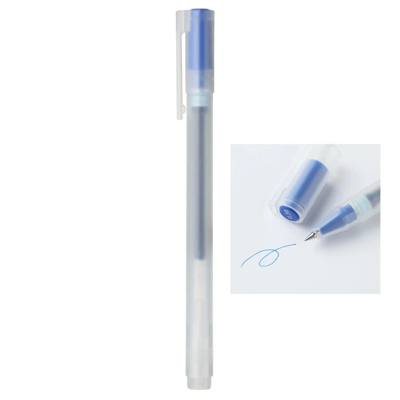 Bolígrafo MUJI Japón tinta GEL colores negro o azul 0.38MM/0.5MM 2