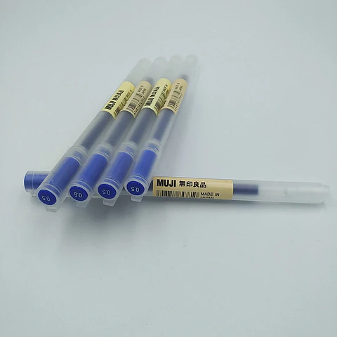 Bolígrafo MUJI Japón tinta GEL colores negro o azul 0.38MM/0.5MM