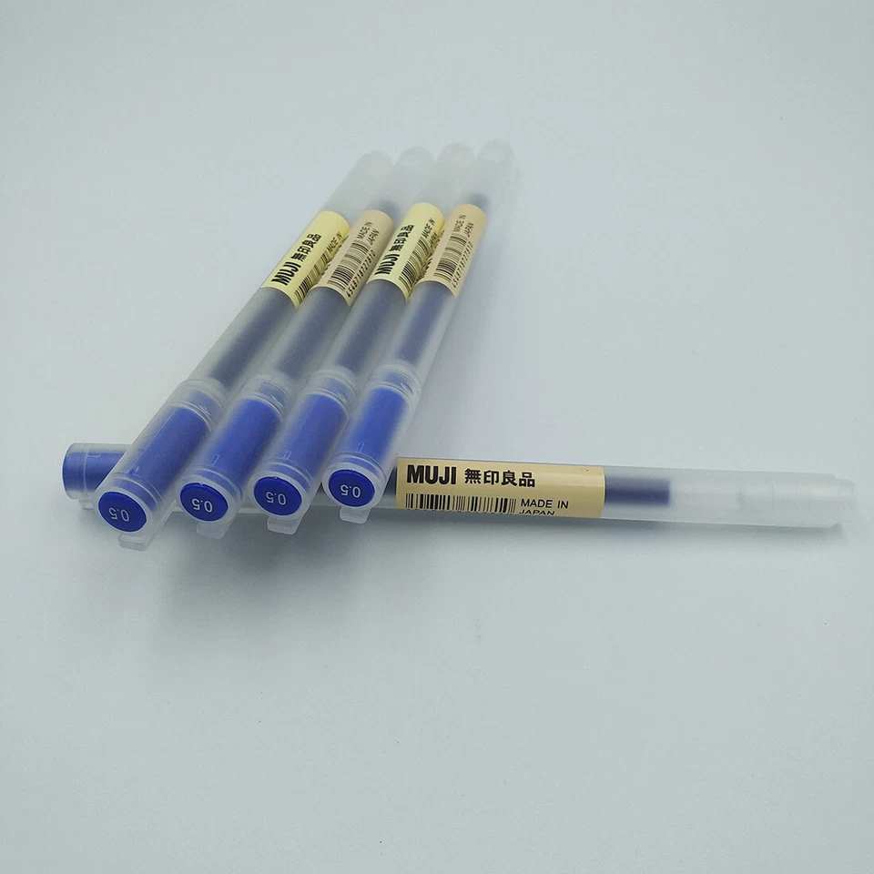 Bolígrafo MUJI Japón tinta GEL colores negro o azul 0.38MM/0.5MM 1