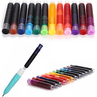 CARTUCHOS DE TINTA PARA PLUMA SET DE 12 COLORES 2