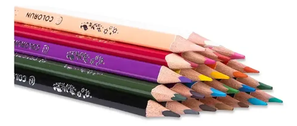 Set 24 Lápices de Colores Deli ColoRun 2