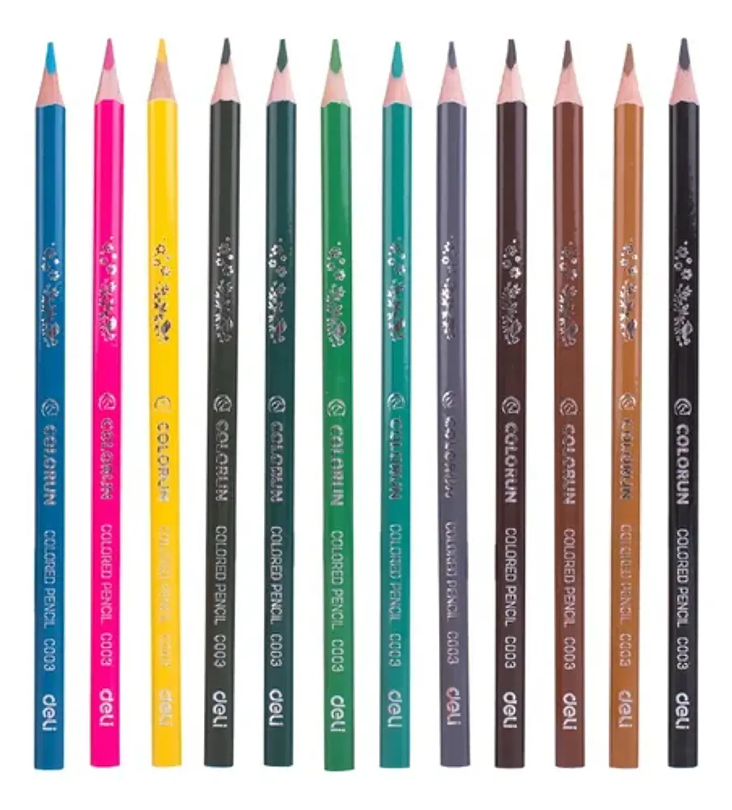 Set 24 Lápices de Colores Deli ColoRun 4