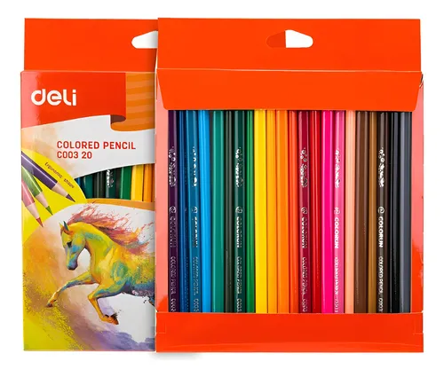 Set 24 Lápices de Colores Deli ColoRun 1