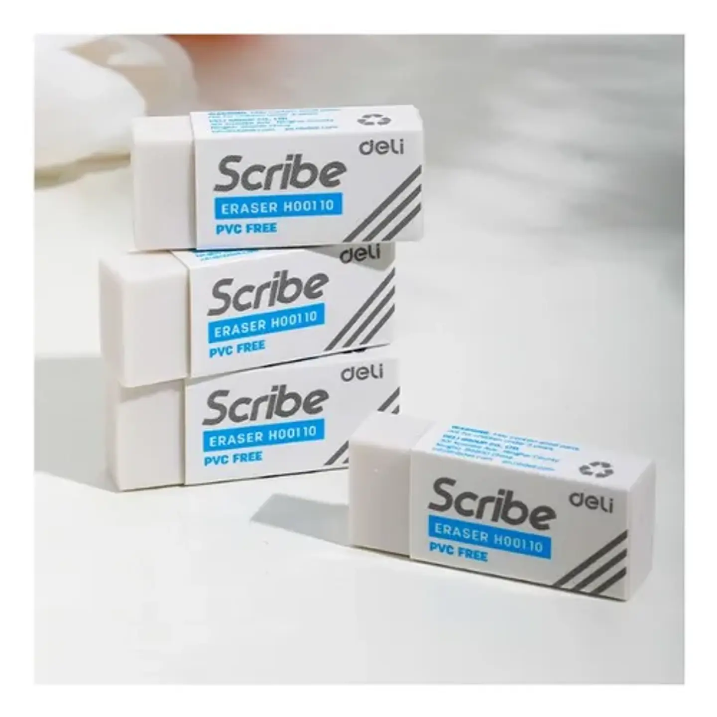 Goma de borrar Pack de 4 Unidades , deli 2