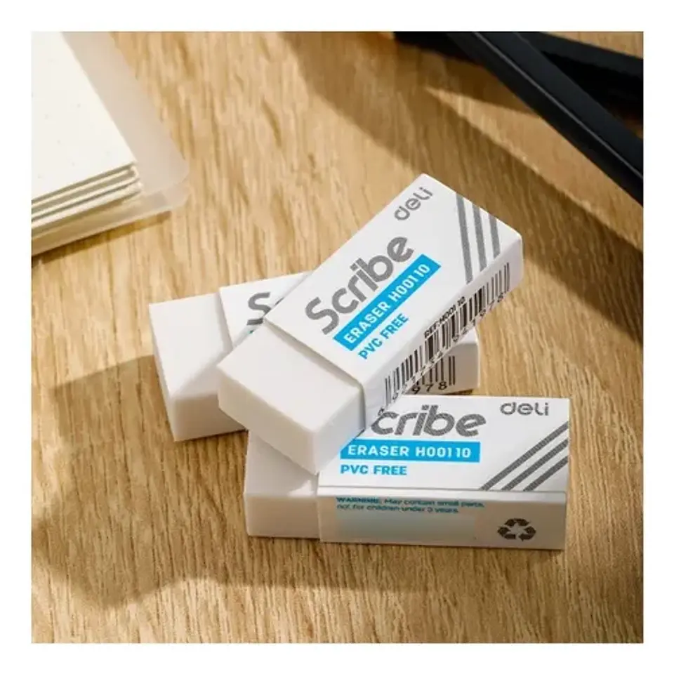 Goma de borrar Pack de 4 Unidades , deli 3