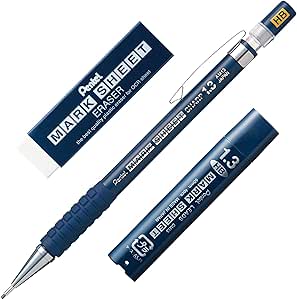Portaminas PENTEL 1.3 mm incluye minas y goma de borrar 2