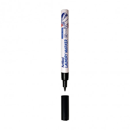 Rotulador artline marcador permanente lavable para textil ek-750 negro punta redonda 0,7 mm 1