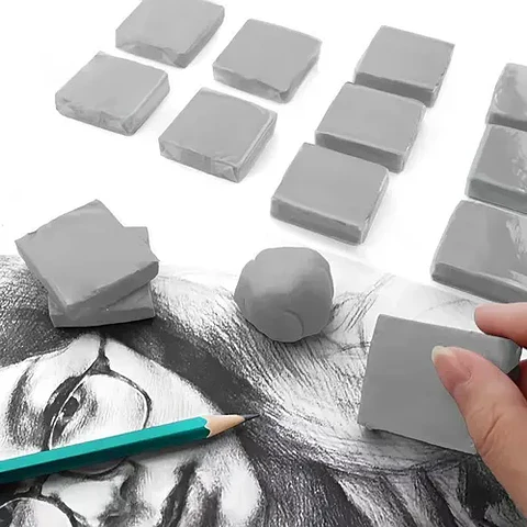 GOMA MOLDEABLE GRIS SET 12 UNIDADES