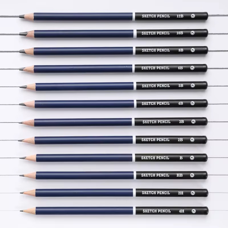 LÁPICES DE BOCETO PROFESIONALES DE LA MARCA MOBEE INCLUYE 12 PIEZAS 5